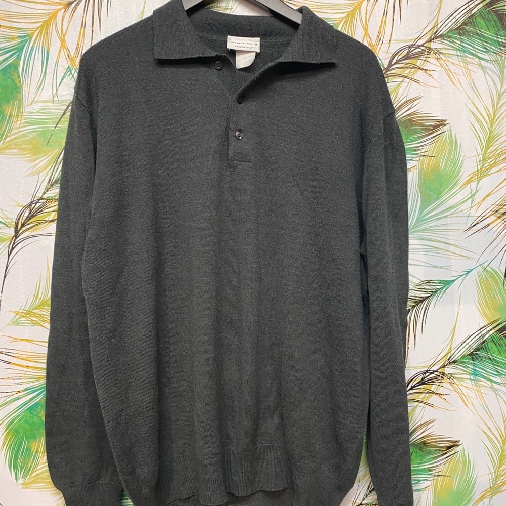 Marconi “Made in Italy” Polo Sweater 💯% Wool
